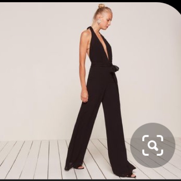 Reformation Lenore jumpsuit — BLACK - Picture 2 of 7